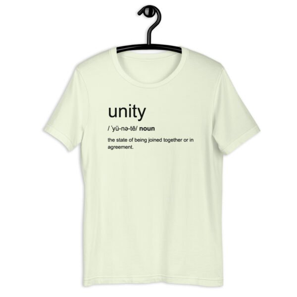 unisex-staple-t-shirt-citron-front-6767367ebca6c.jpg POWER OF WORDS Meaning of Unity t-shirt