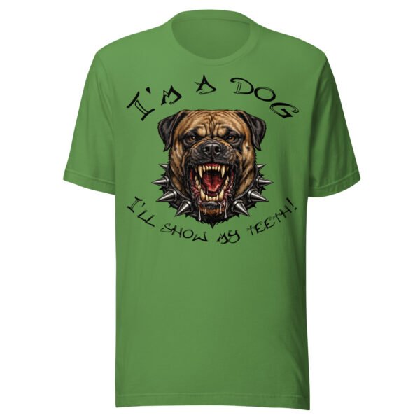 Bullmastiff Dog Lover T-Shirt – “I’m a Dog, I’ll Show My Teeth!” Fierce Mastiff Graphic Tee for Dog Lovers
