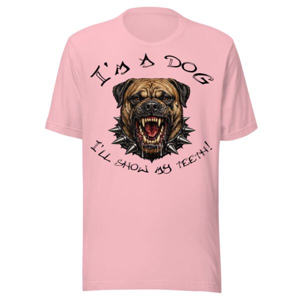 Bullmastiff Dog Lover T-Shirt – “I’m a Dog, I’ll Show My Teeth!” Fierce Mastiff Graphic Tee for Dog Lovers