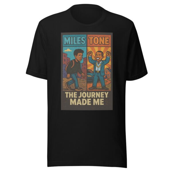 Miles Tone - "The Journey Made Me" Motivational Milestone Celebration T-Shirt