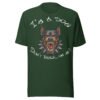 Doberman Pinscher Dog Lover T-Shirt – "I'm a dog! Don't bark on me!" Fierce Guard Dog Graphic Tee for Dog Lovers