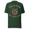 German Shepherd Dog Lover T-Shirt – "I'm a dog! Don't bark on me!" Bold K9 Guard Dog Graphic Tee for Dog Lovers
