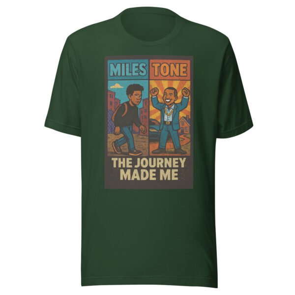 Miles Tone - "The Journey Made Me" Motivational Milestone Celebration T-Shirt