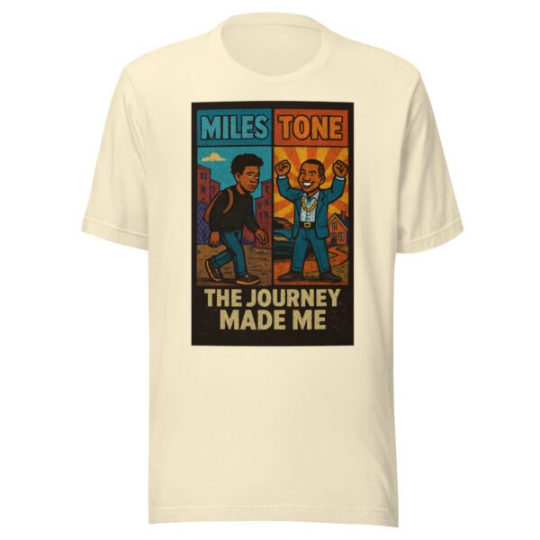Miles Tone - "The Journey Made Me" Motivational Milestone Celebration T-Shirt