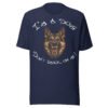 German Shepherd Dog Lover T-Shirt – "I'm a dog! Don't bark on me!" Bold K9 Guard Dog Graphic Tee for Dog Lovers