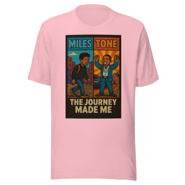 Miles Tone - "The Journey Made Me" Motivational Milestone Celebration T-Shirt
