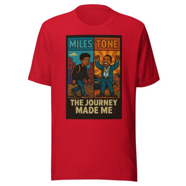 Miles Tone - "The Journey Made Me" Motivational Milestone Celebration T-Shirt