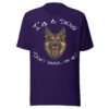 German Shepherd Dog Lover T-Shirt – "I'm a dog! Don't bark on me!" Bold K9 Guard Dog Graphic Tee for Dog Lovers