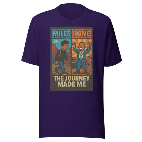Miles Tone - "The Journey Made Me" Motivational Milestone Celebration T-Shirt