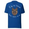 German Shepherd Dog Lover T-Shirt – "I'm a dog! Don't bark on me!" Bold K9 Guard Dog Graphic Tee for Dog Lovers