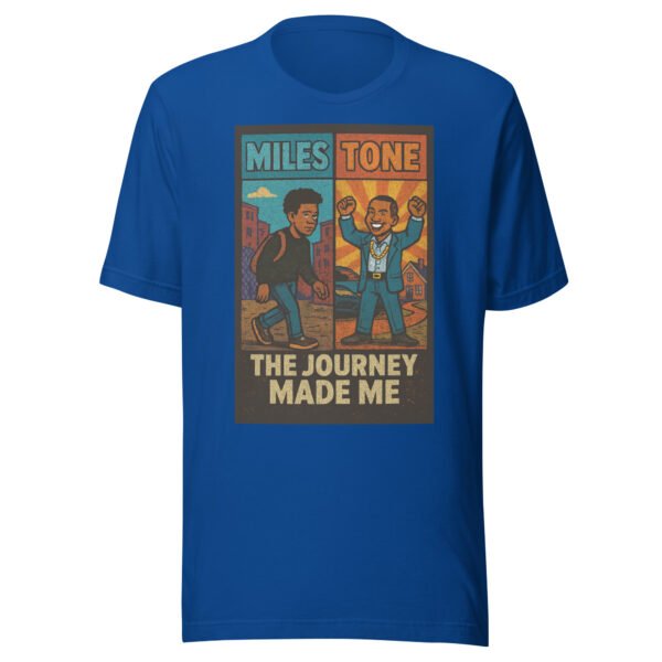 Miles Tone - "The Journey Made Me" Motivational Milestone Celebration T-Shirt