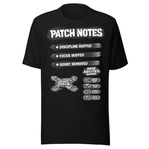 Patch Notes Black/White T-Shirt