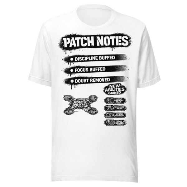 Patch Notes Black/White T-Shirt