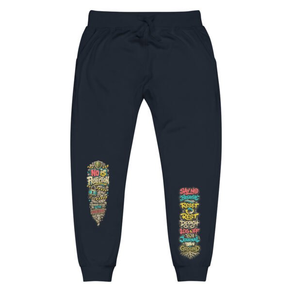 unisex-fleece-sweatpants-navy-blazer-front-6a0a7ed782a44.jpg Protect Your Peace Sweatpants