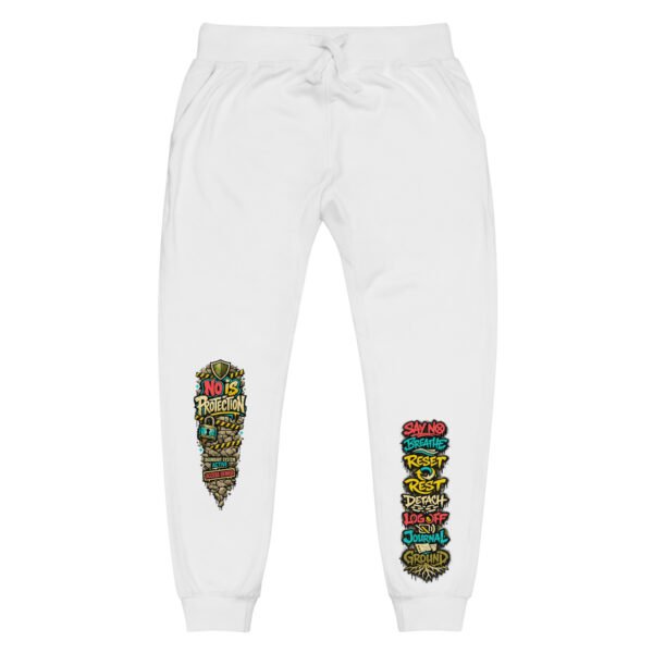 unisex-fleece-sweatpants-white-front-6a0a7ed793054.jpg Protect Your Peace Sweatpants