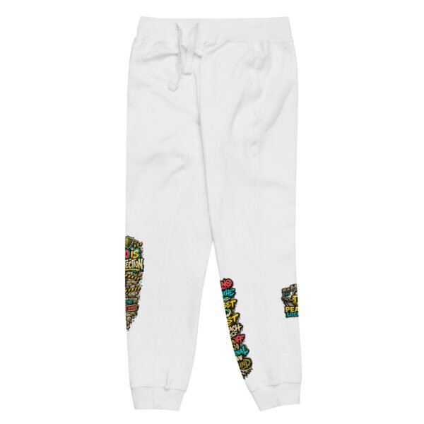 unisex-fleece-sweatpants-white-front-left-6a0a7ed794256.jpg Protect Your Peace Sweatpants