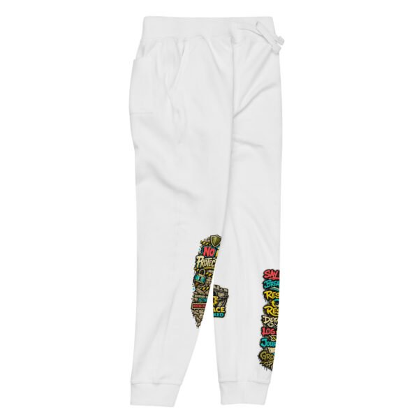 unisex-fleece-sweatpants-white-front-right-6a0a7ed796616.jpg Protect Your Peace Sweatpants