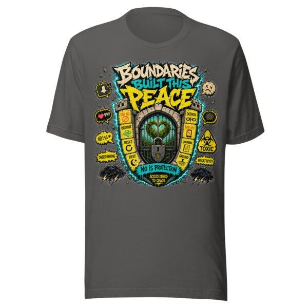 unisex-staple-t-shirt-asphalt-front-6a0a7e1ddbaee.jpg Protect Your Peace T-Shirt