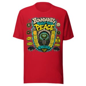 unisex-staple-t-shirt-red-front-6a0a7e1da4c48.jpg Protect Your Peace T-Shirt