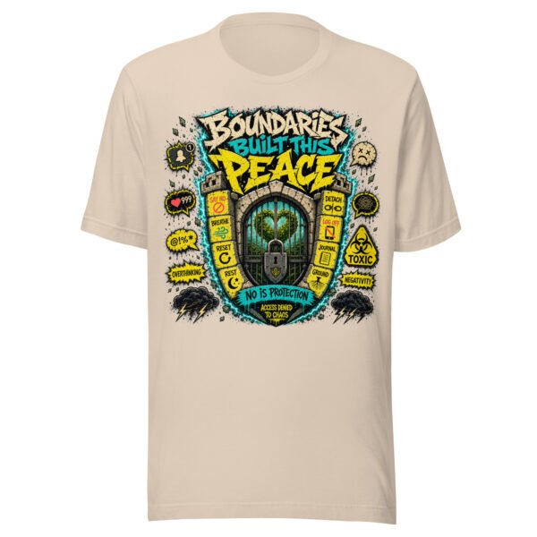 unisex-staple-t-shirt-soft-cream-front-6a0a7e1e25873.jpg Protect Your Peace T-Shirt