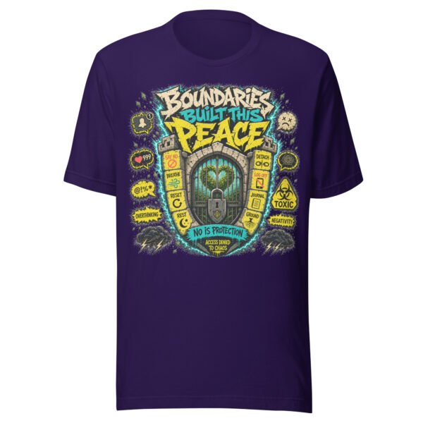 unisex-staple-t-shirt-team-purple-front-6a0a7e1db16cb.jpg Protect Your Peace T-Shirt