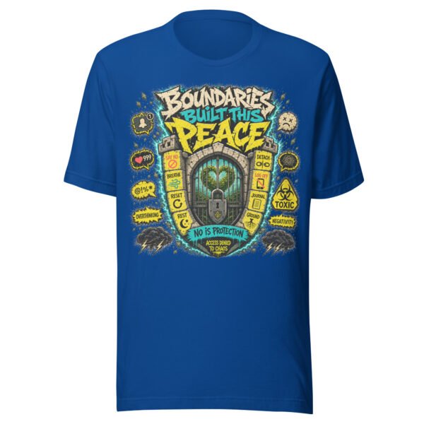 unisex-staple-t-shirt-true-royal-front-6a0a7e1dcbc64.jpg Protect Your Peace T-Shirt