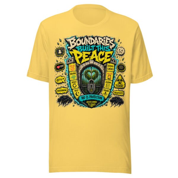 unisex-staple-t-shirt-yellow-front-6a0a7e1e3f6ec.jpg Protect Your Peace T-Shirt